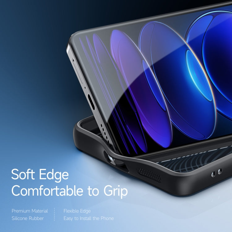 For Xiaomi Redmi Note 12 Pro+ 5G Global DUX DUCIS Aimo Series TPU + PC Frosted Feel Phone Case(Black)