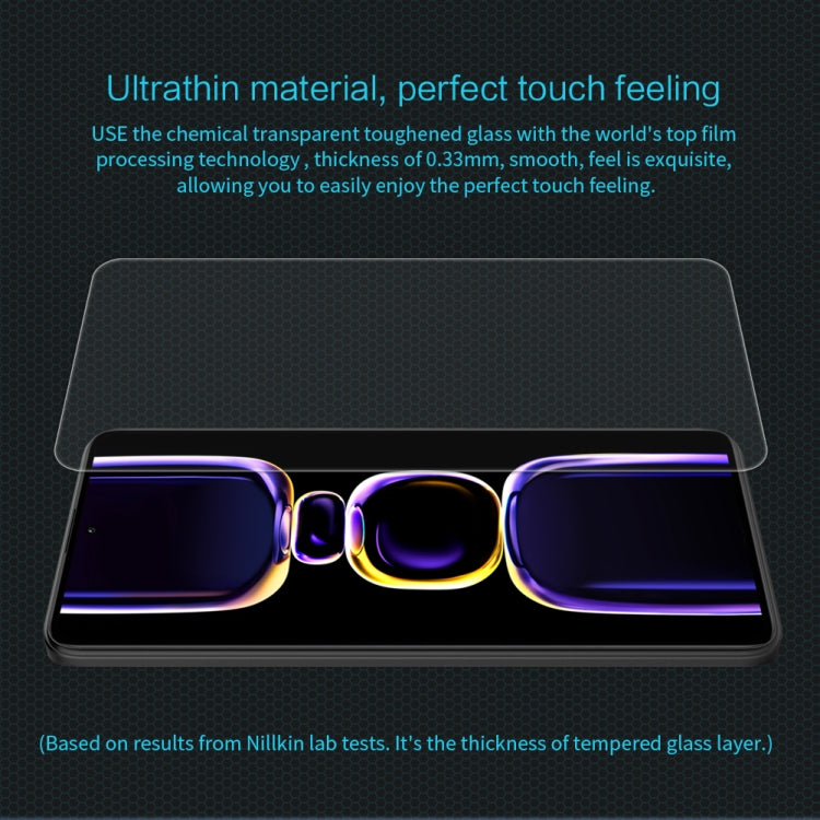 NILLKIN H 0.33mm 9H Explosion-proof Tempered Glass Film For Xiaomi Redmi K60 / K60 Pro / K60E