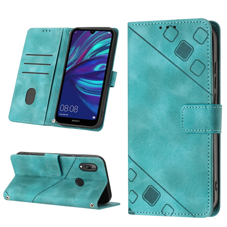 For Honor 10 Lite / Huawei P smart 2019 Skin-feel Embossed Leather Phone Case