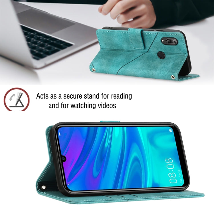 For Honor 10X Lite Skin-feel Embossed Leather Phone Case