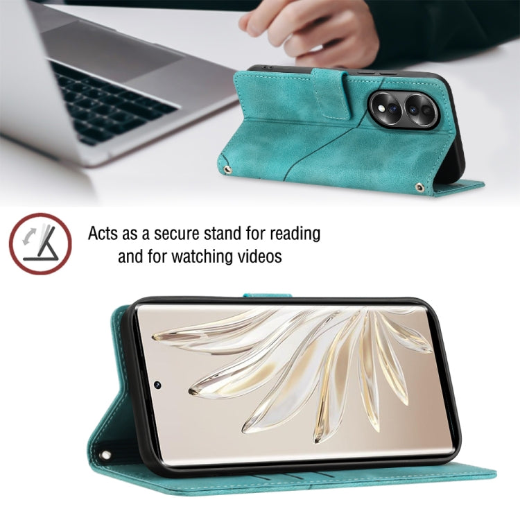 For Honor 70 Skin-feel Embossed Leather Phone Case