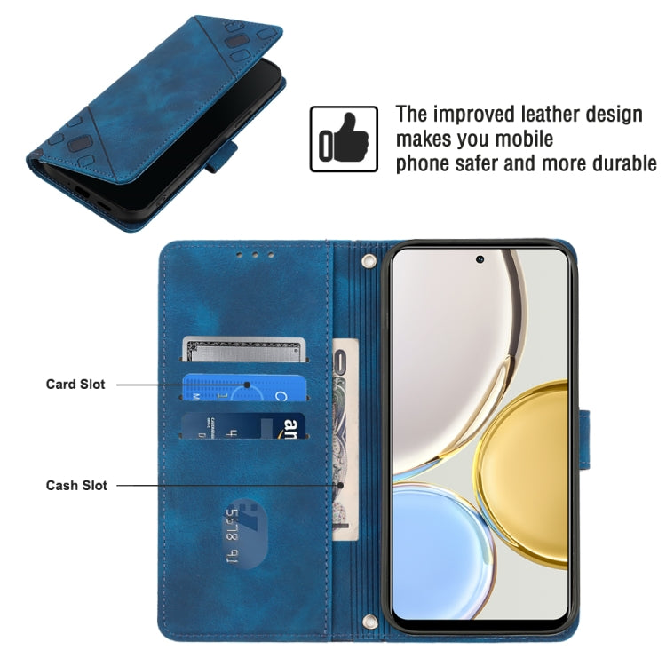 For Honor Magic4 Lite/X30/X9 4G/5G/X40 GT Skin-feel Embossed Leather Phone Case