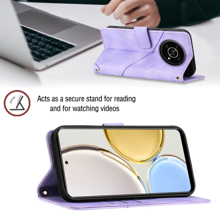 For Honor Magic4 Lite/X30/X9 4G/5G/X40 GT Skin-feel Embossed Leather Phone Case