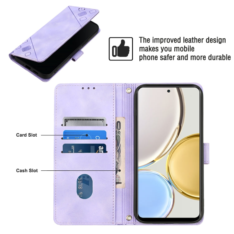 For Honor Magic4 Lite/X30/X9 4G/5G/X40 GT Skin-feel Embossed Leather Phone Case