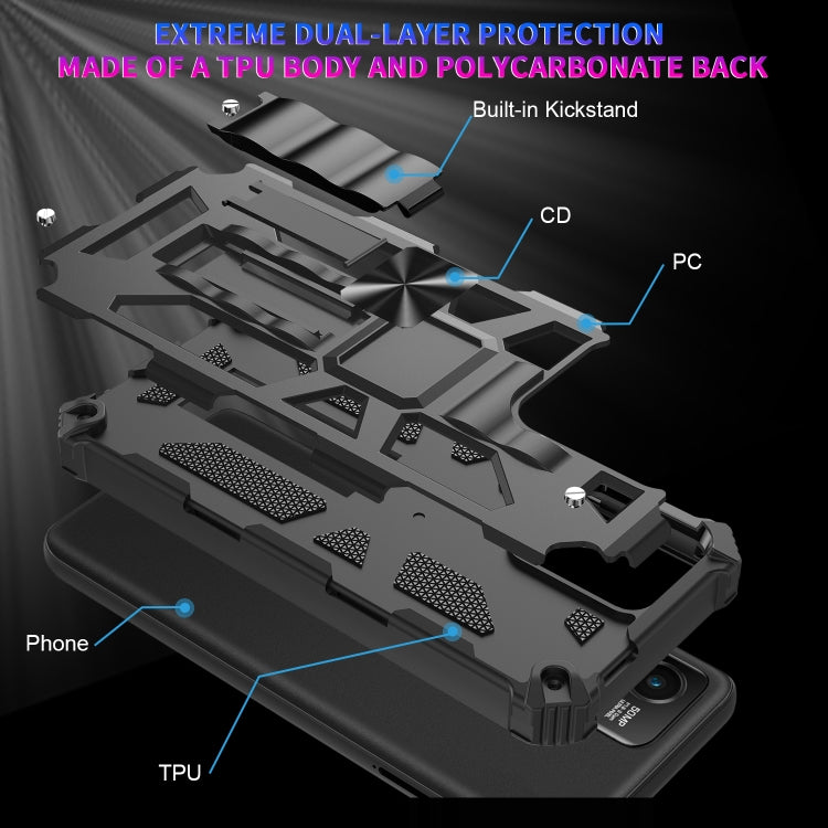 For Motorola Moto G Stylus 5G 2023 Shockproof TPU + PC Magnetic Phone Case with Holder