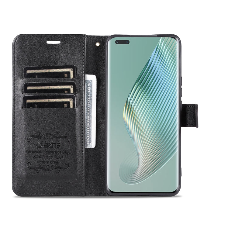 For Honor Magic5 AZNS Sheepskin Texture Flip Leather Phone Case