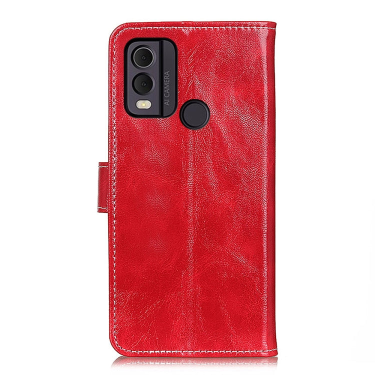 For Nokia C22 4G Retro Crazy Horse Texture Leather Phone Case