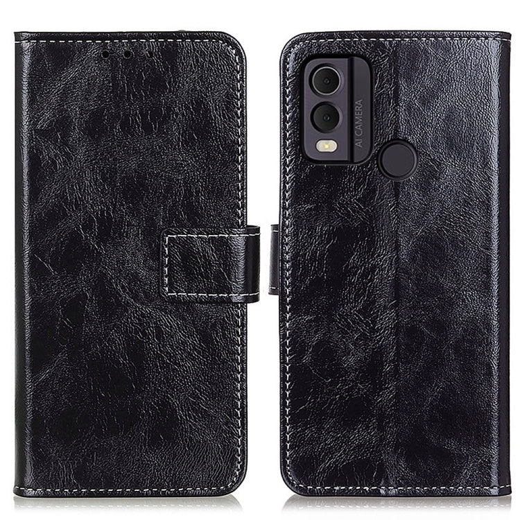 For Nokia C22 4G Retro Crazy Horse Texture Leather Phone Case