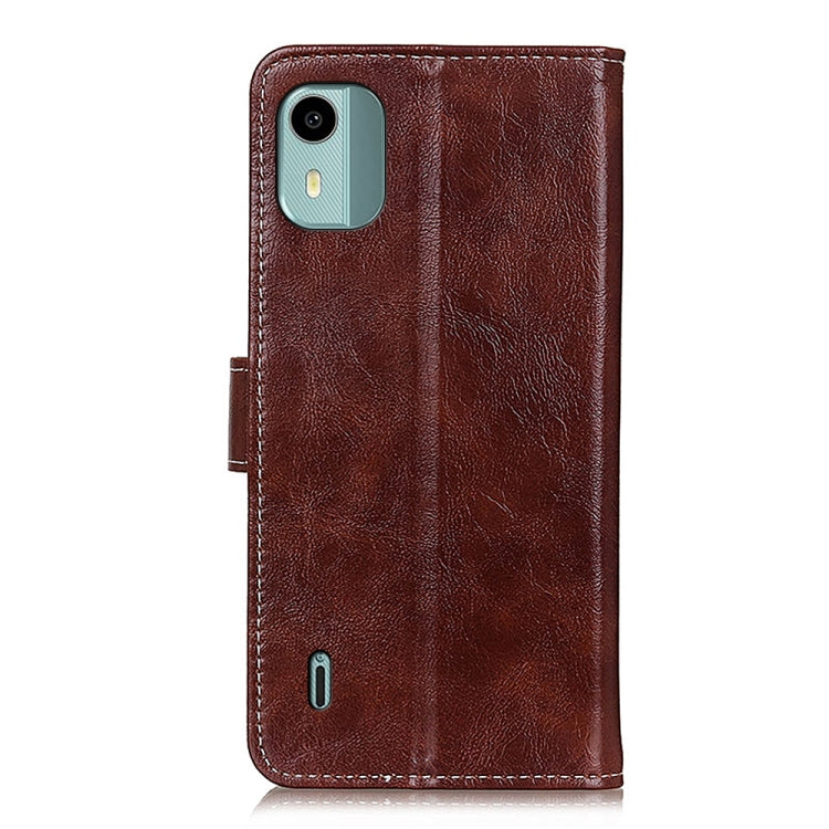 For Nokia C12 4G Retro Crazy Horse Texture Leather Phone Case