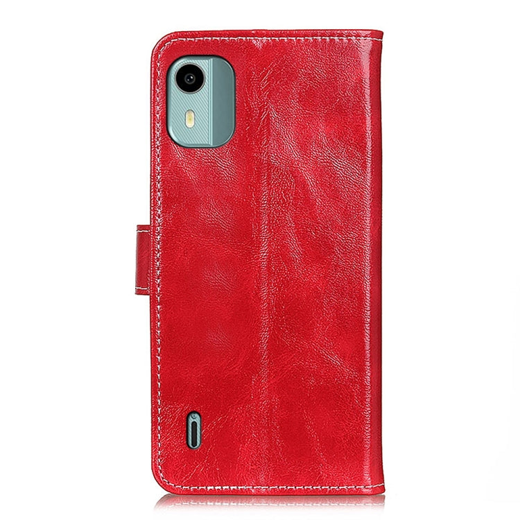 For Nokia C12 4G Retro Crazy Horse Texture Leather Phone Case