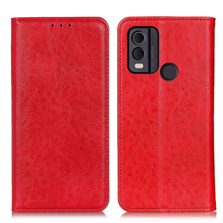 For Nokia C22 4G Magnetic Crazy Horse Texture Leather Phone Case
