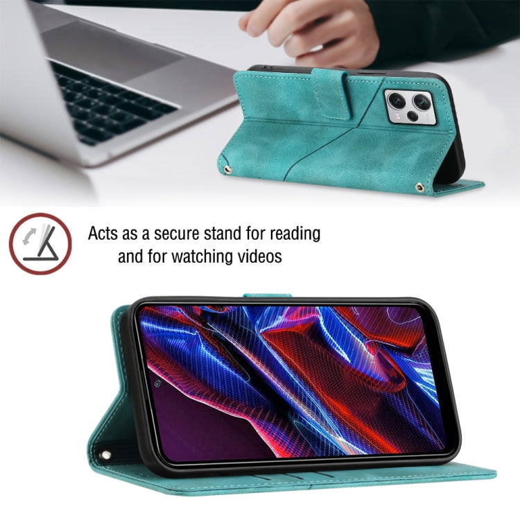 Skin-feel Embossed Leather Phone Case For Xiaomi Poco X5 5G/Redmi Note 12 China/Redmi Note 12 Global