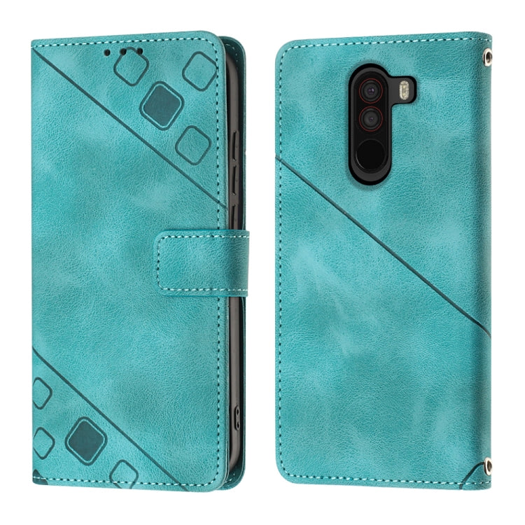 For Xiaomi Pocophone F1 Skin-feel Embossed Leather Phone Case