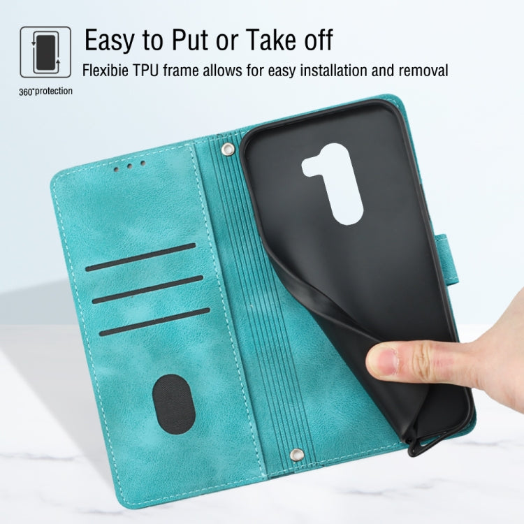 For Xiaomi Pocophone F1 Skin-feel Embossed Leather Phone Case