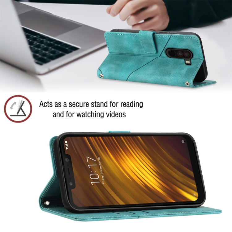 For Xiaomi Pocophone F1 Skin-feel Embossed Leather Phone Case