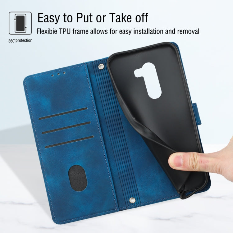 For Xiaomi Pocophone F1 Skin-feel Embossed Leather Phone Case