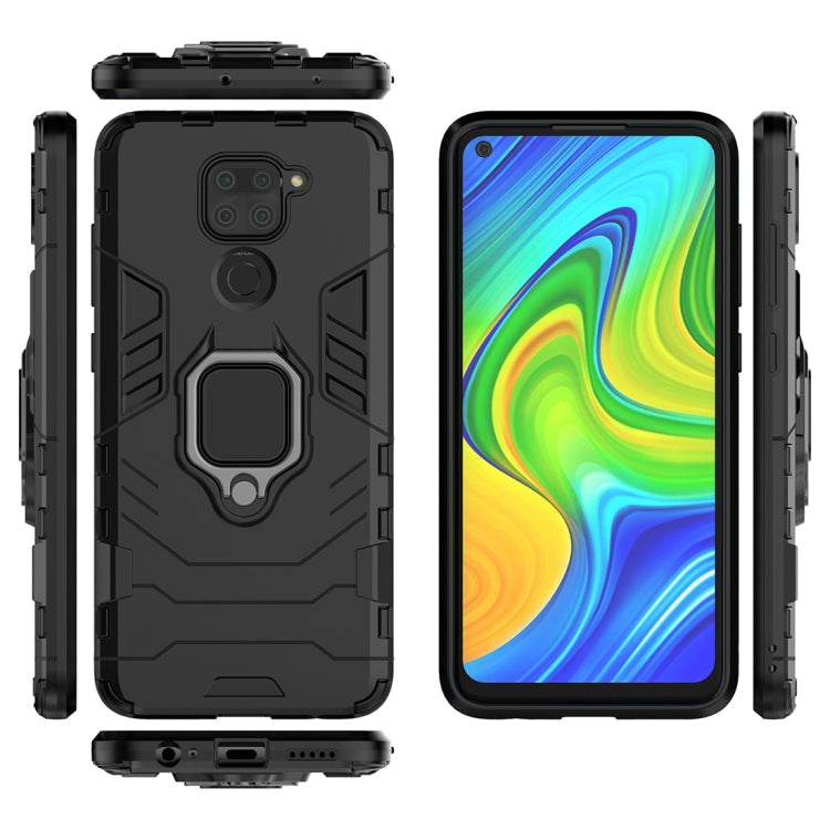 For Xiaomi Redmi Note 9 PC + TPU Anti-fall Protective Case with Ring Holder