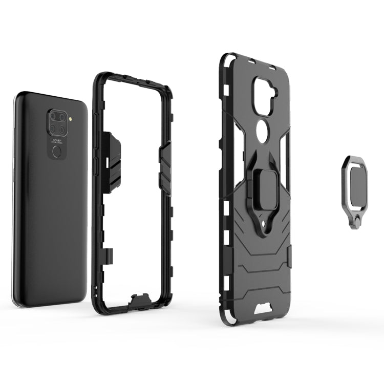 For Xiaomi Redmi Note 9 PC + TPU Anti-fall Protective Case with Ring Holder