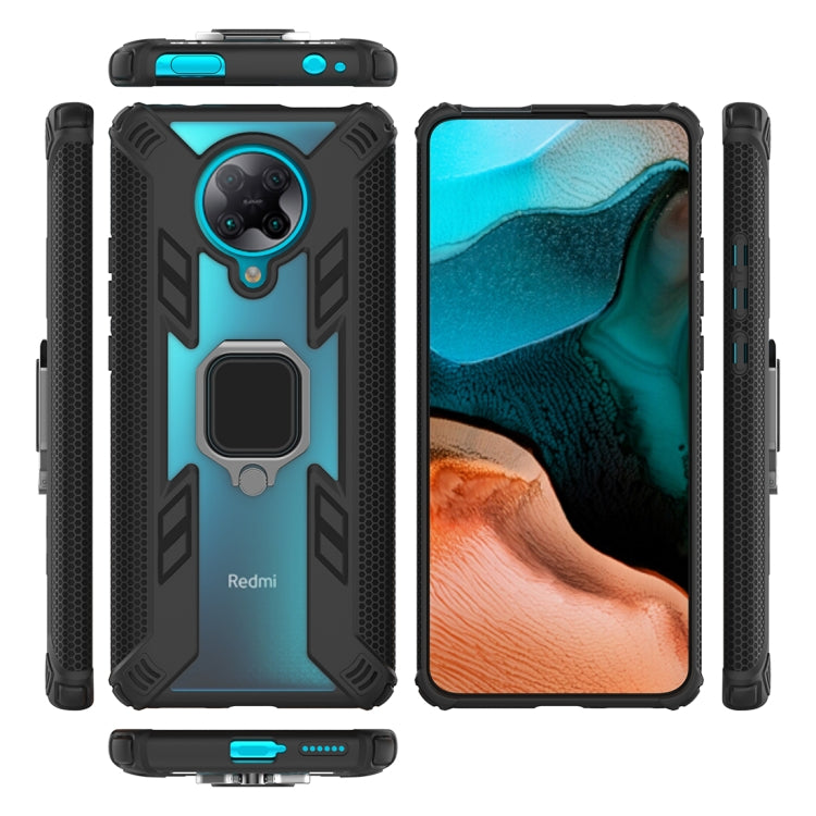 For Xiaomi Redmi K30 Pro PC + TPU Anti-fall Protective Case with Invisible Ring Holder(Black)