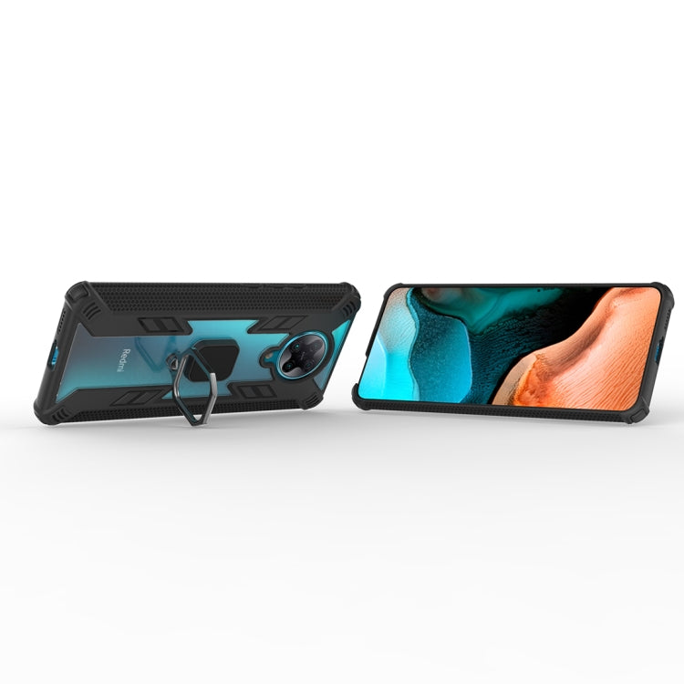 For Xiaomi Redmi K30 Pro PC + TPU Anti-fall Protective Case with Invisible Ring Holder(Black)