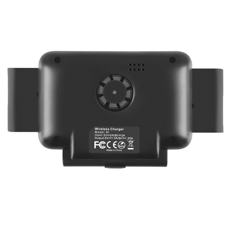 For Samsung Galaxy Z Fold4 / 3 S1 Car Horizontal Navigation Phone Holder Wireless Charger(Black)