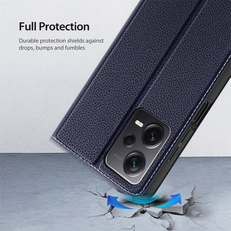 For Xiaomi Redmi Note 12 Pro+ 5G DUX DUCIS Skin X2 Series Horizontal Flip Leather Phone Case