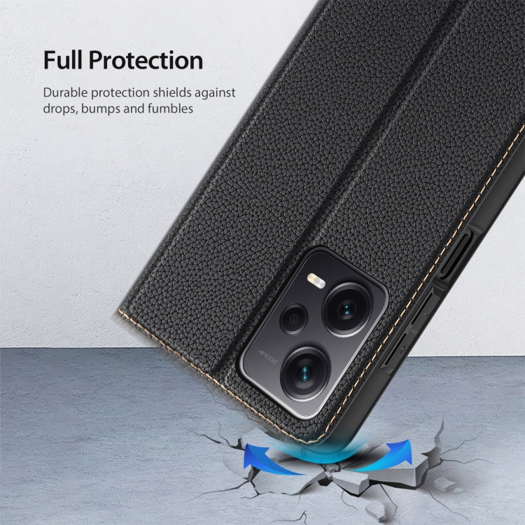 For Xiaomi Redmi Note 12 Pro+ 5G DUX DUCIS Skin X2 Series Horizontal Flip Leather Phone Case