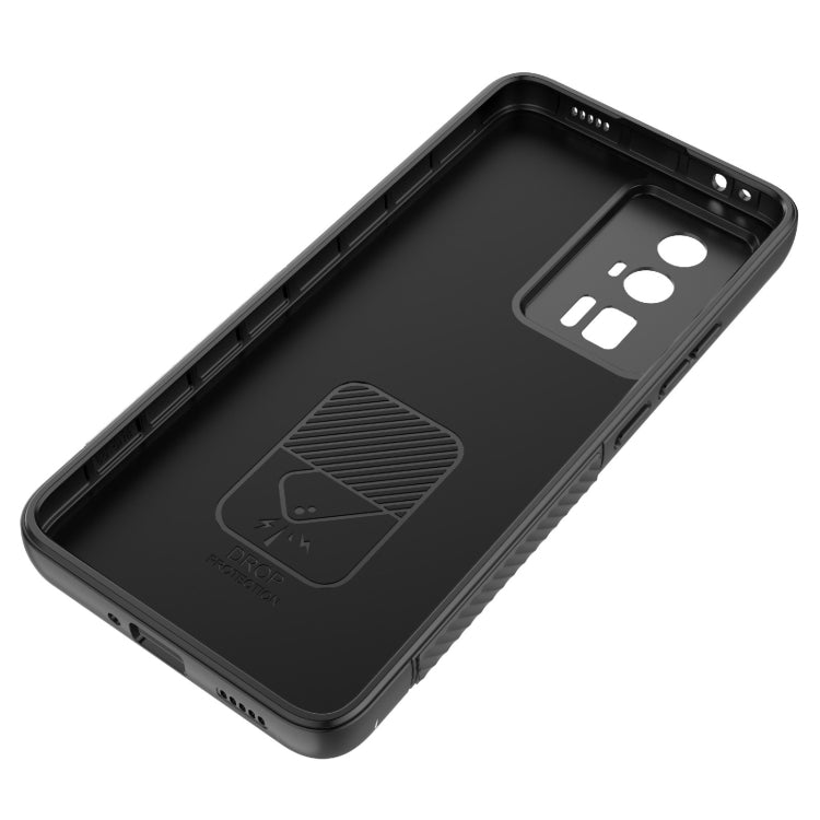 For Xiaomi Redmi K60 Wavy Texture TPU Phone Case with Lens Film