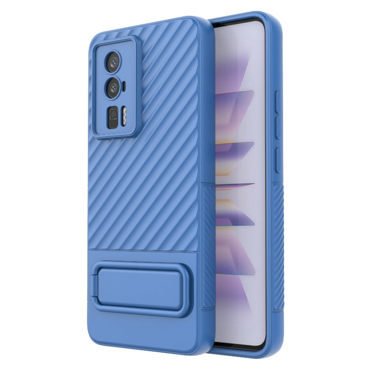 For Xiaomi Redmi K60 Wavy Texture TPU Phone Case with Lens Film