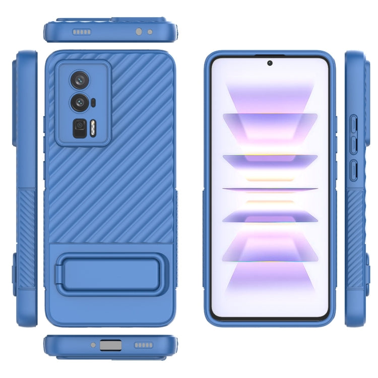 For Xiaomi Redmi K60 Wavy Texture TPU Phone Case with Lens Film