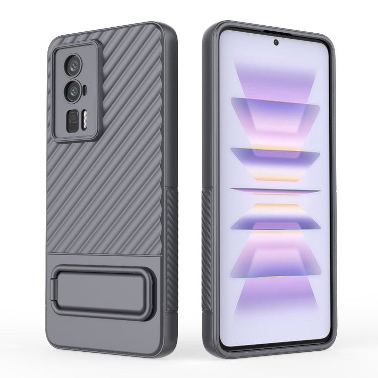 For Xiaomi Redmi K60 Wavy Texture TPU Phone Case with Lens Film