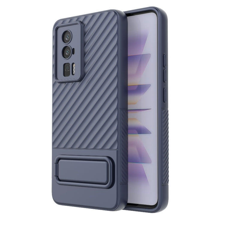 For Xiaomi Redmi K60 Wavy Texture TPU Phone Case with Lens Film