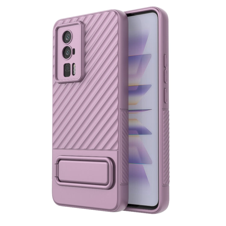 For Xiaomi Redmi K60 Wavy Texture TPU Phone Case with Lens Film