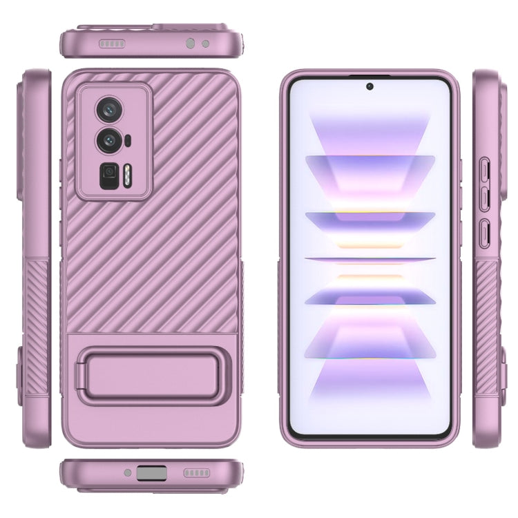 For Xiaomi Redmi K60 Wavy Texture TPU Phone Case with Lens Film