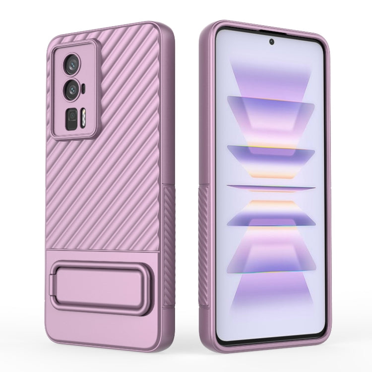 For Xiaomi Redmi K60 Wavy Texture TPU Phone Case with Lens Film