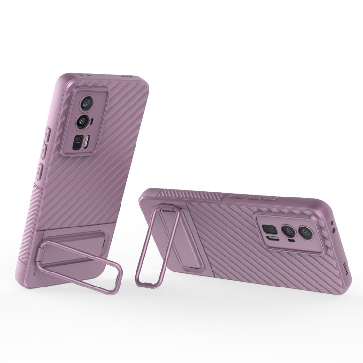 For Xiaomi Redmi K60 Wavy Texture TPU Phone Case with Lens Film