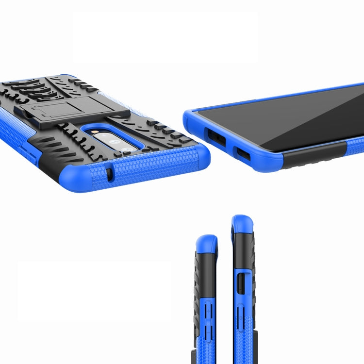 For OnePlus 8 Tire Texture Shockproof TPU + PC Protective Case with Holder