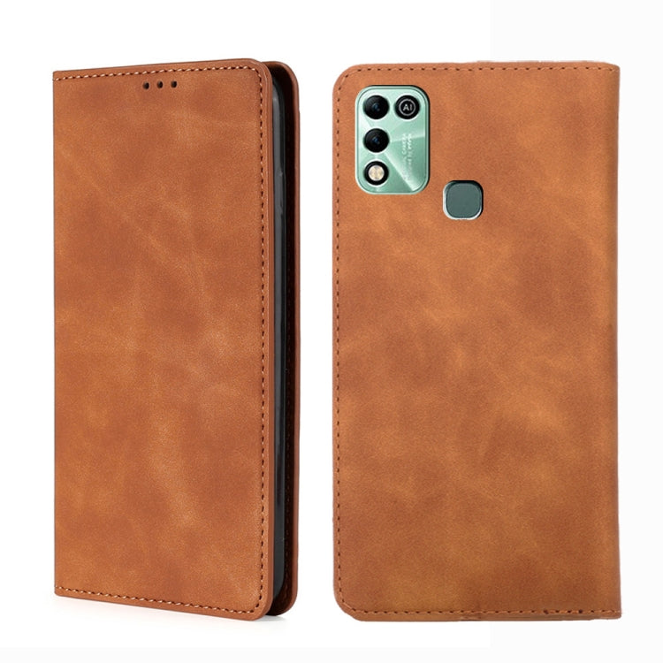 For Infinix Hot 11 Play Skin Feel Magnetic Horizontal Flip Leather Phone Case