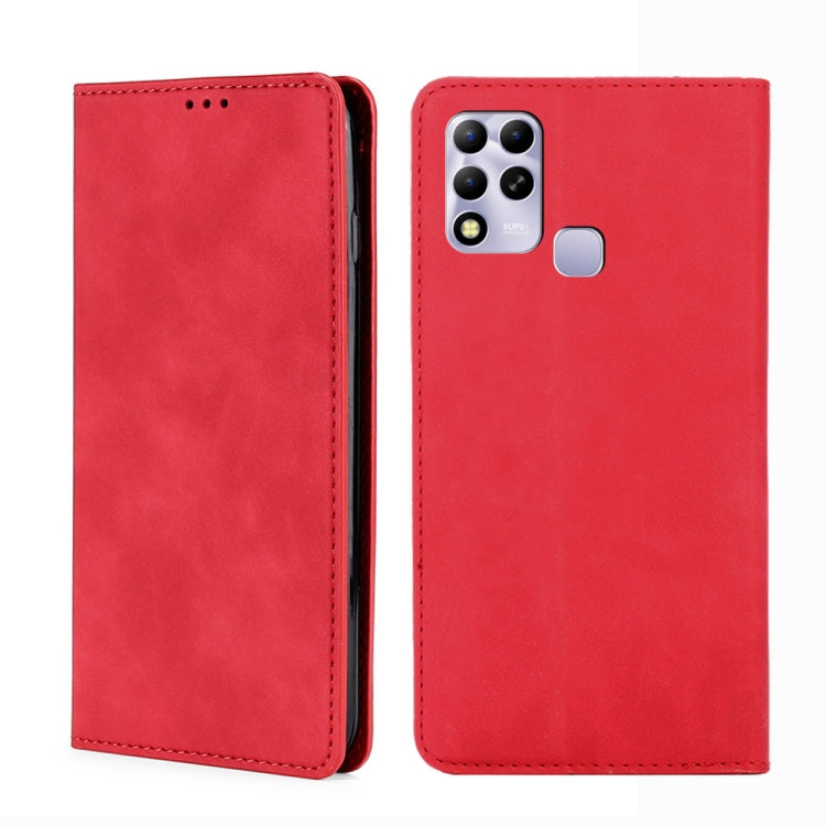 For Infinix Hot 11 RU Version Skin Feel Magnetic Horizontal Flip Leather Phone Case