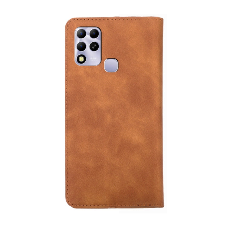 For Infinix Hot 11 RU Version Skin Feel Magnetic Horizontal Flip Leather Phone Case
