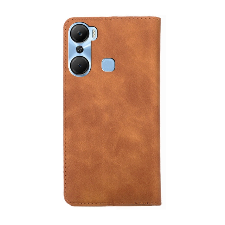 For Infinix Hot 12 Pro Skin Feel Magnetic Horizontal Flip Leather Phone Case