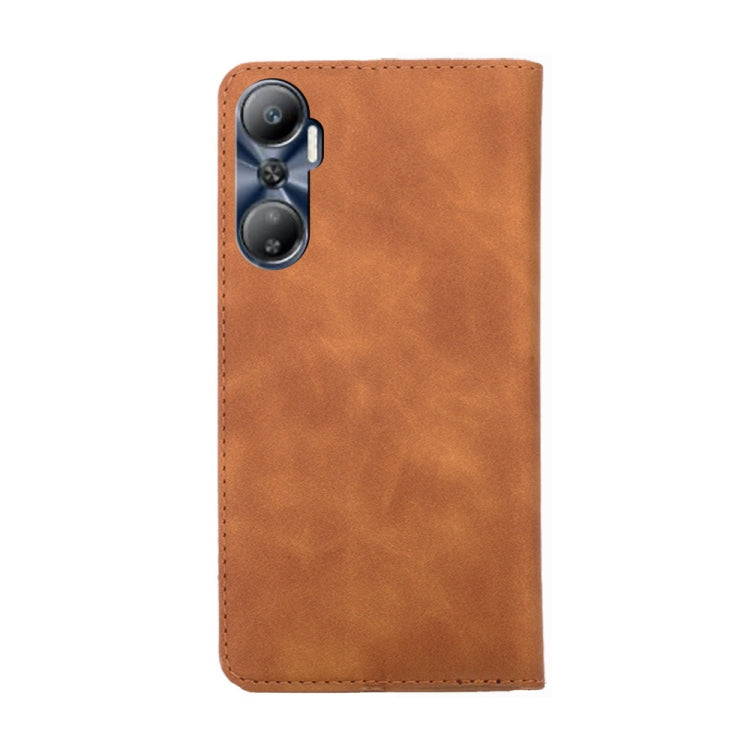 For Infinix Hot 20 4G Skin Feel Magnetic Horizontal Flip Leather Phone Case