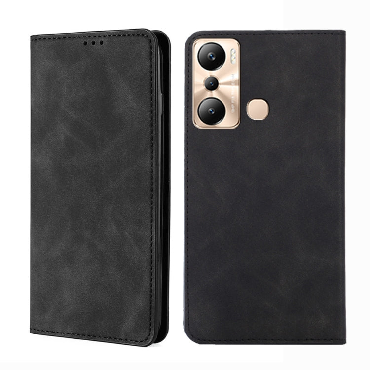 For Infinix Hot 20i Skin Feel Magnetic Horizontal Flip Leather Phone Case