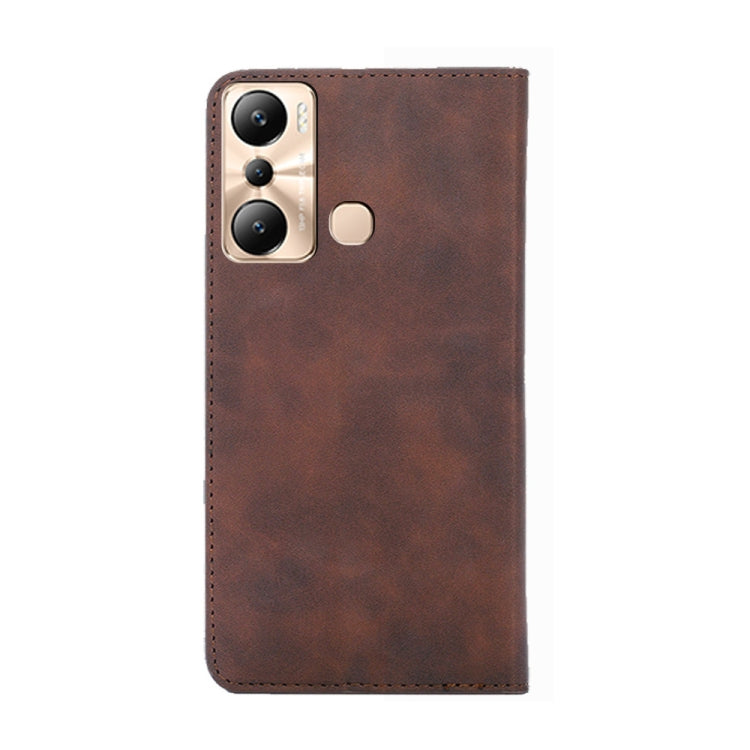 For Infinix Hot 20i Skin Feel Magnetic Horizontal Flip Leather Phone Case