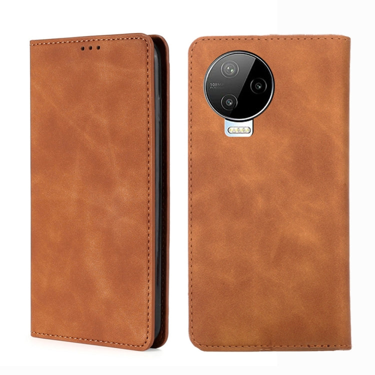 For Infinix Note 12 Pro 4G/Note 12 2023 Skin Feel Magnetic Horizontal Flip Leather Phone Case