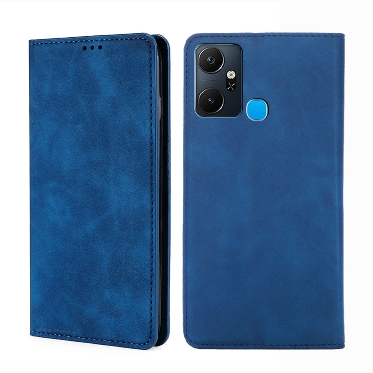 For Infinix Smart 6 Plus Skin Feel Magnetic Horizontal Flip Leather Phone Case