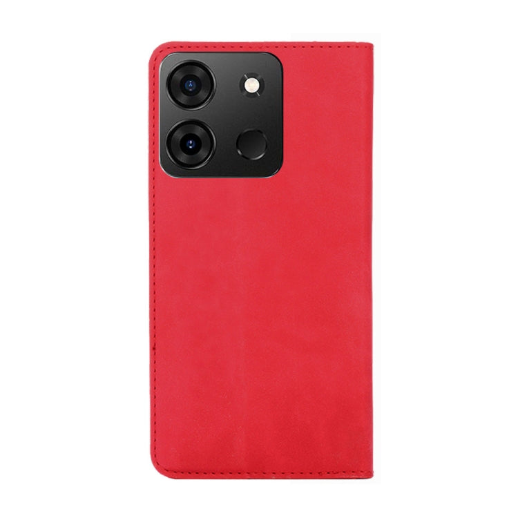 For Infinix Smart 7 Skin Feel Magnetic Horizontal Flip Leather Phone Case