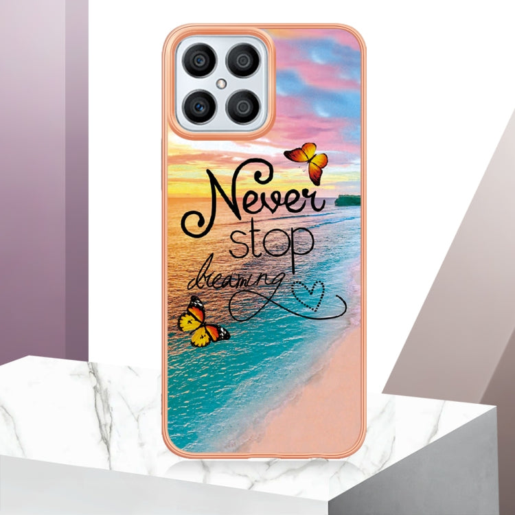 For Honor X8 4G Electroplating IMD TPU Phone Case