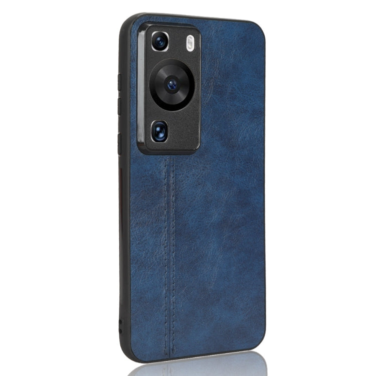 For Huawei P60 / P60 Pro Sewing Cow Pattern Skin PC + PU + TPU Phone Case