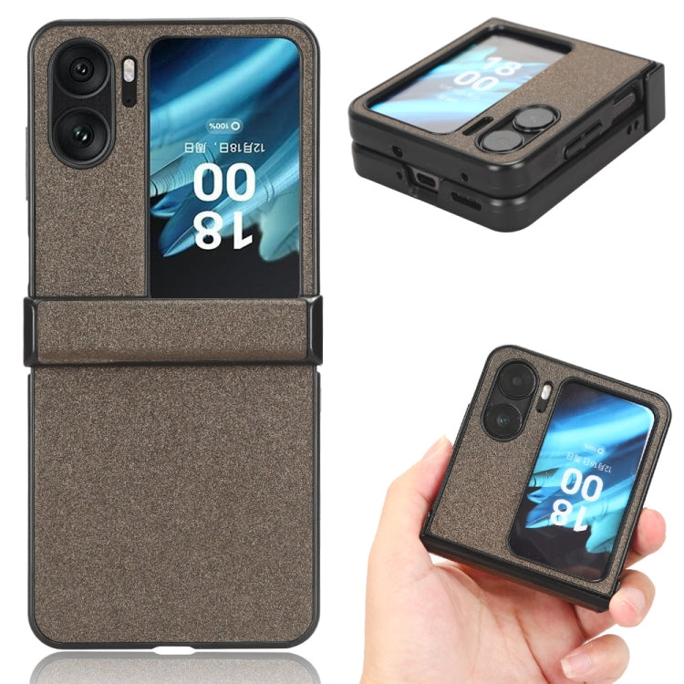 For OPPO Find N2 Flip Sandskin Texture Phone Case